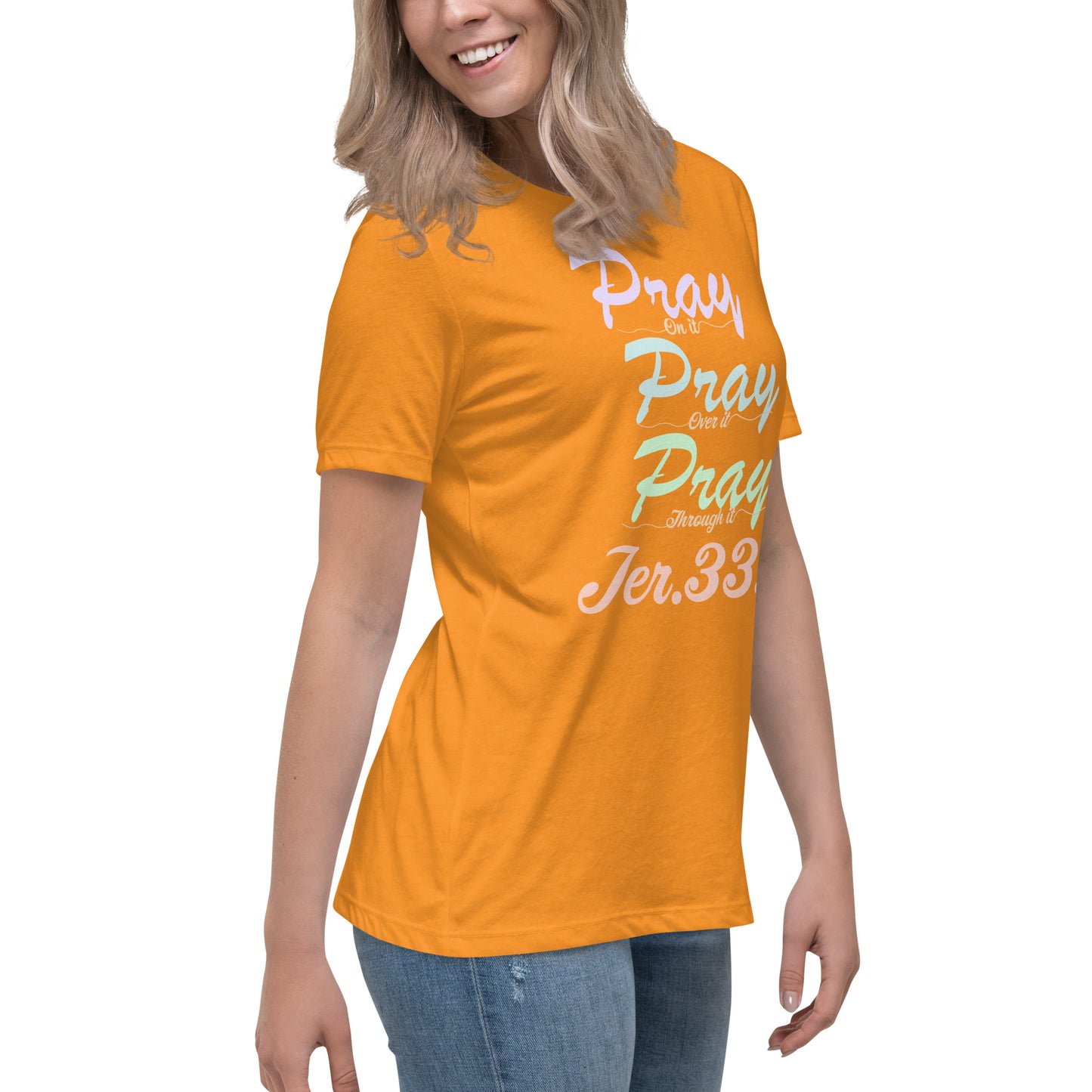 Women's Relaxed "Prayer - Jer 33:3 (KJV)" T-Shirt