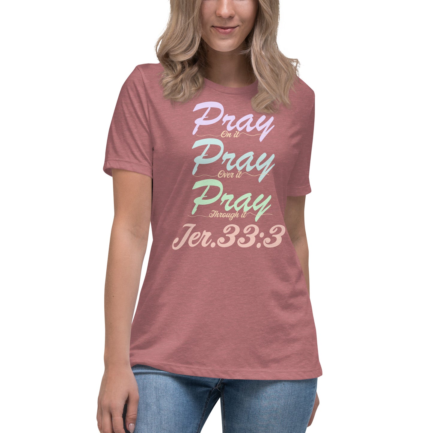 Women's Relaxed "Prayer - Jer 33:3 (KJV)" T-Shirt