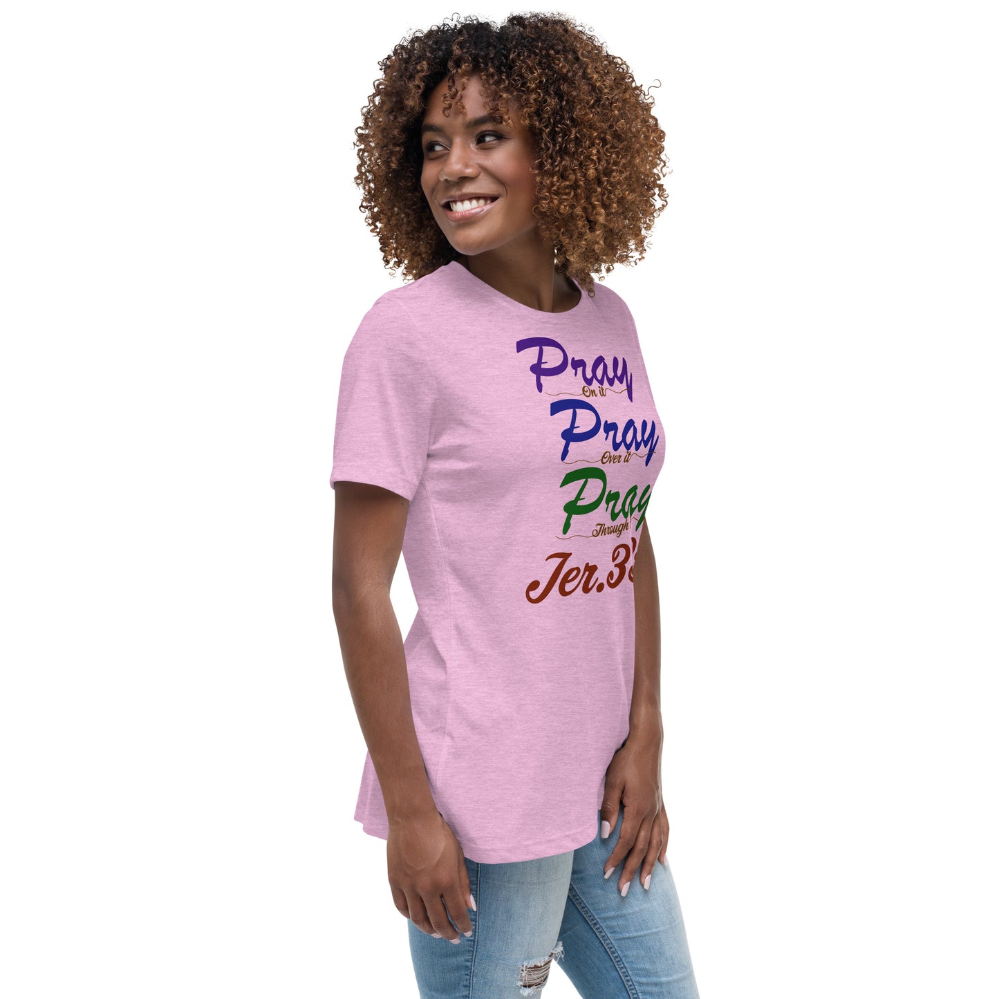 Women's Relaxed "Prayer - Jer 33:3 (KJV)" T-Shirt