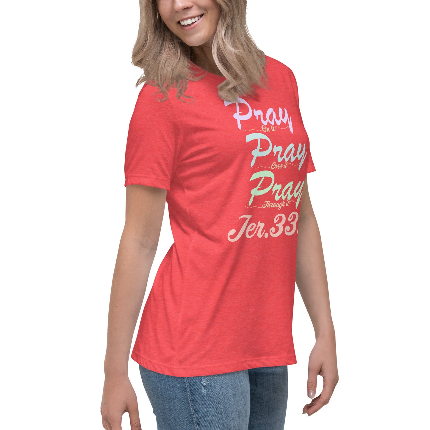 Women's Relaxed "Prayer - Jer 33:3 (KJV)" T-Shirt