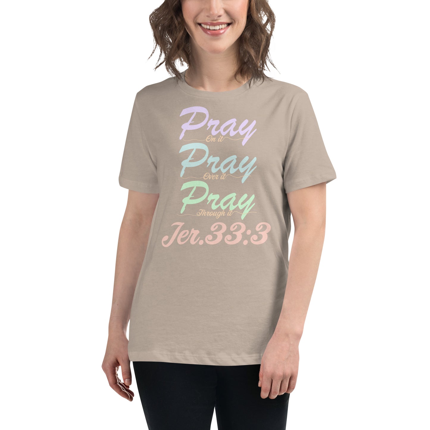 Women's Relaxed "Prayer - Jer 33:3 (KJV)" T-Shirt