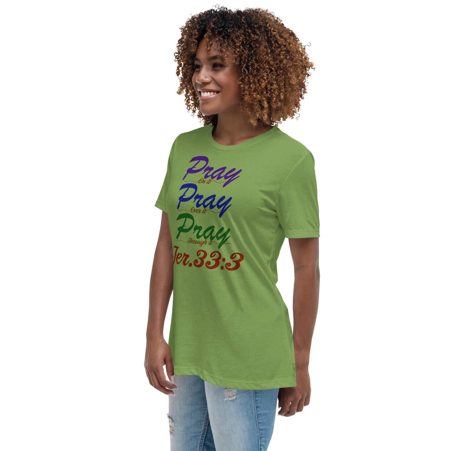 Women's Relaxed "Prayer - Jer 33:3 (KJV)" T-Shirt