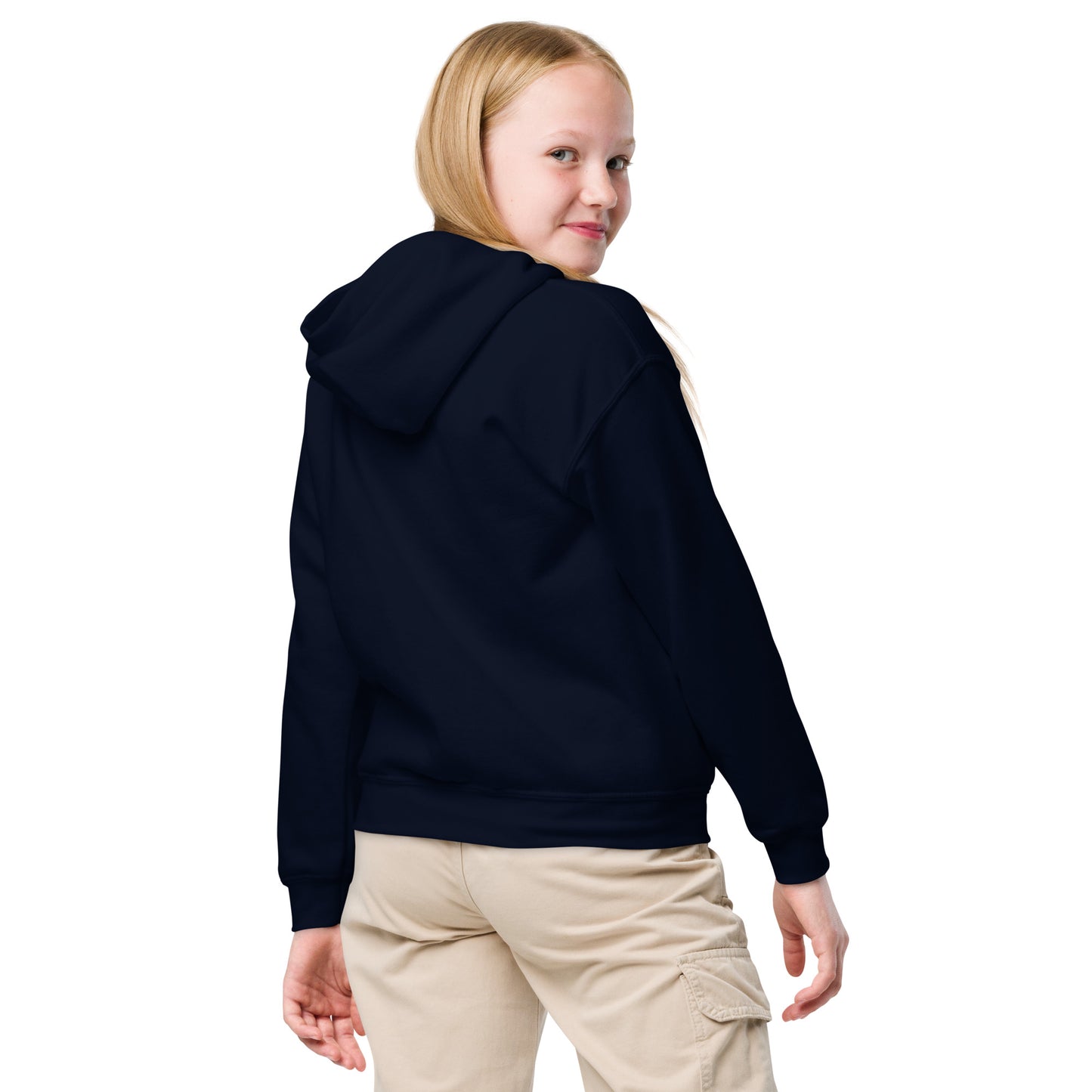 Girls - Youth heavy blend hoodie - Psalms 139:14, Fearfully and Wonderfully Made (KJV)