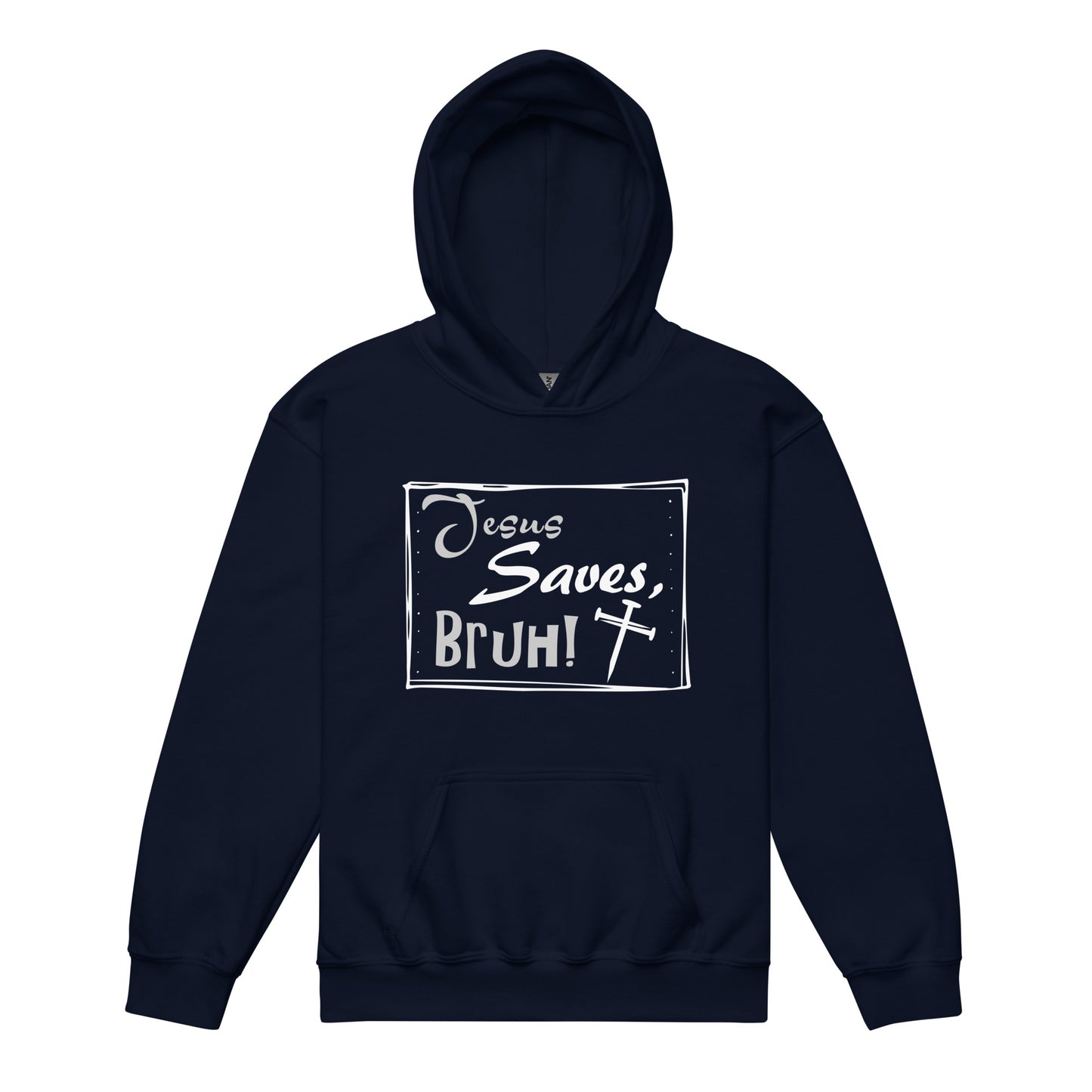 Girl’s heavy blend hoodie- Jesus Saves, Bruh