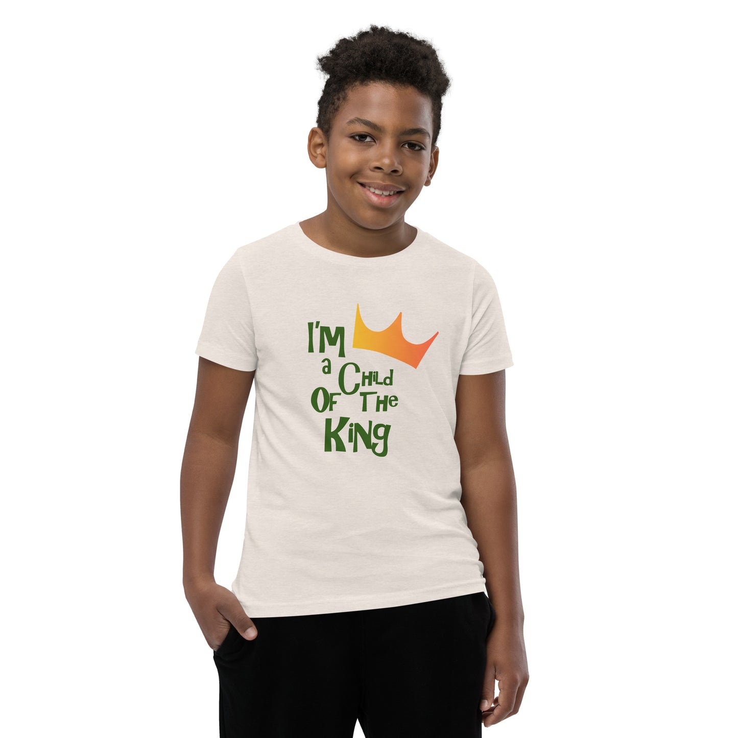 "I’m a child of The King" - Youth Short Sleeve T-Shirt