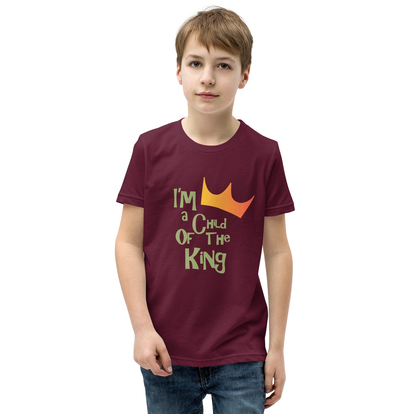 "I’m a child of The King" - Youth Short Sleeve T-Shirt