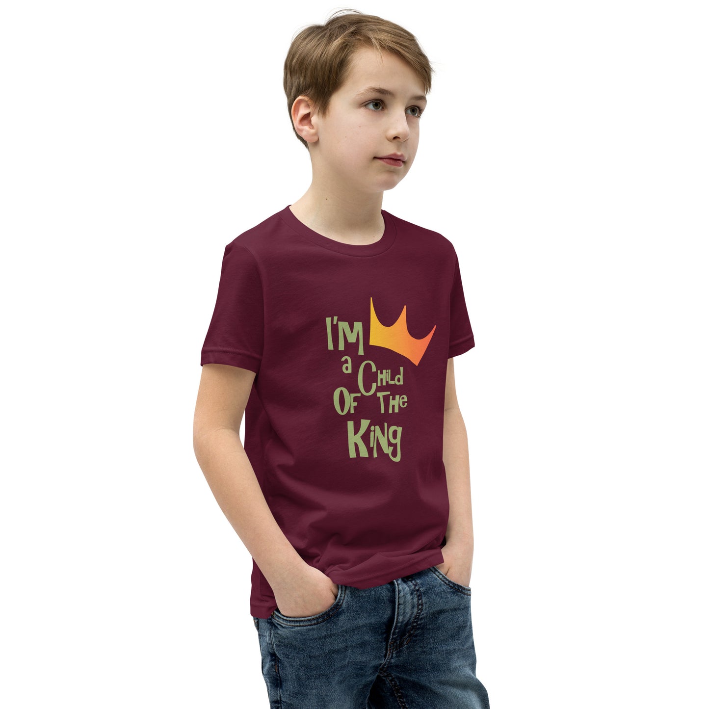 "I’m a child of The King" - Youth Short Sleeve T-Shirt