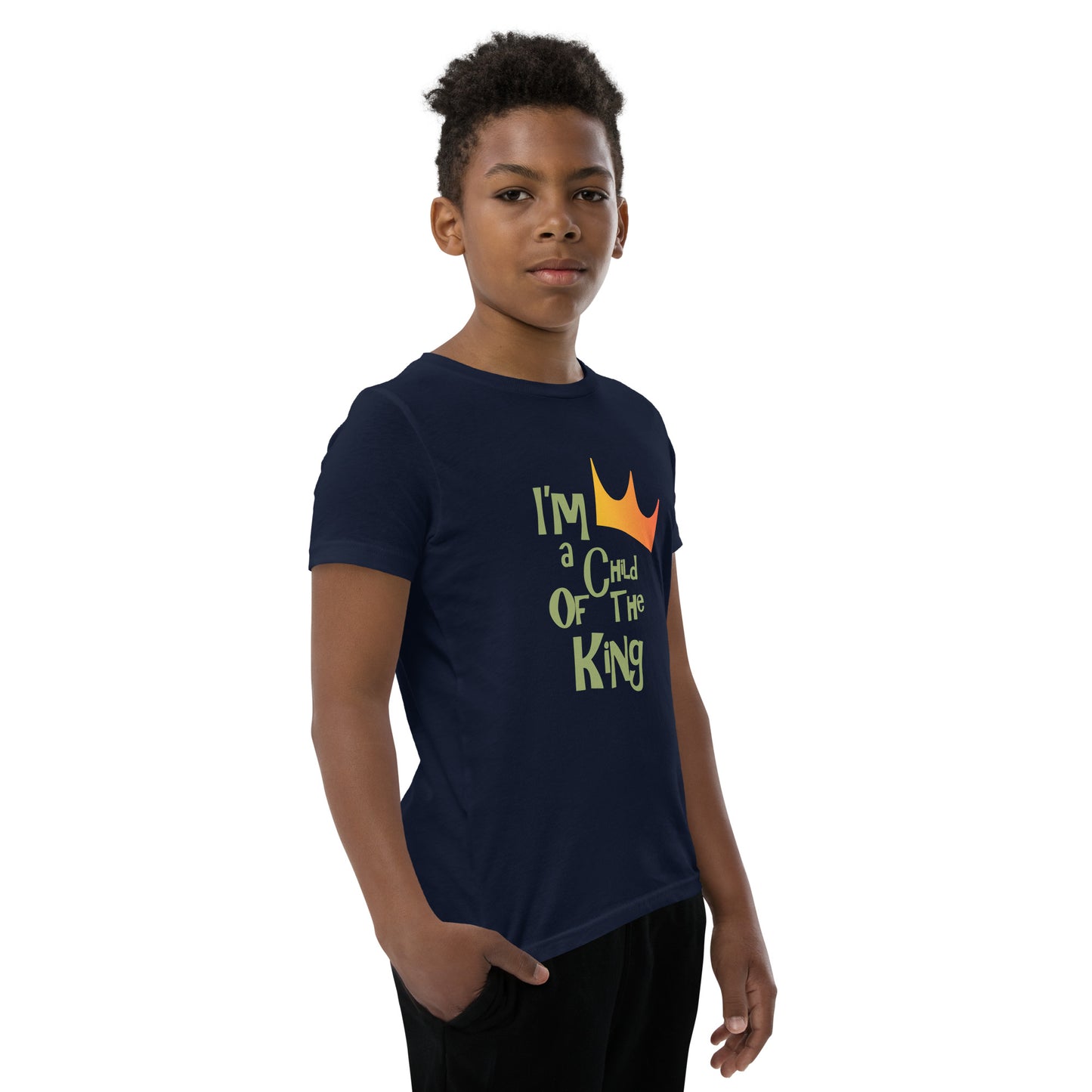 "I’m a child of The King" - Youth Short Sleeve T-Shirt