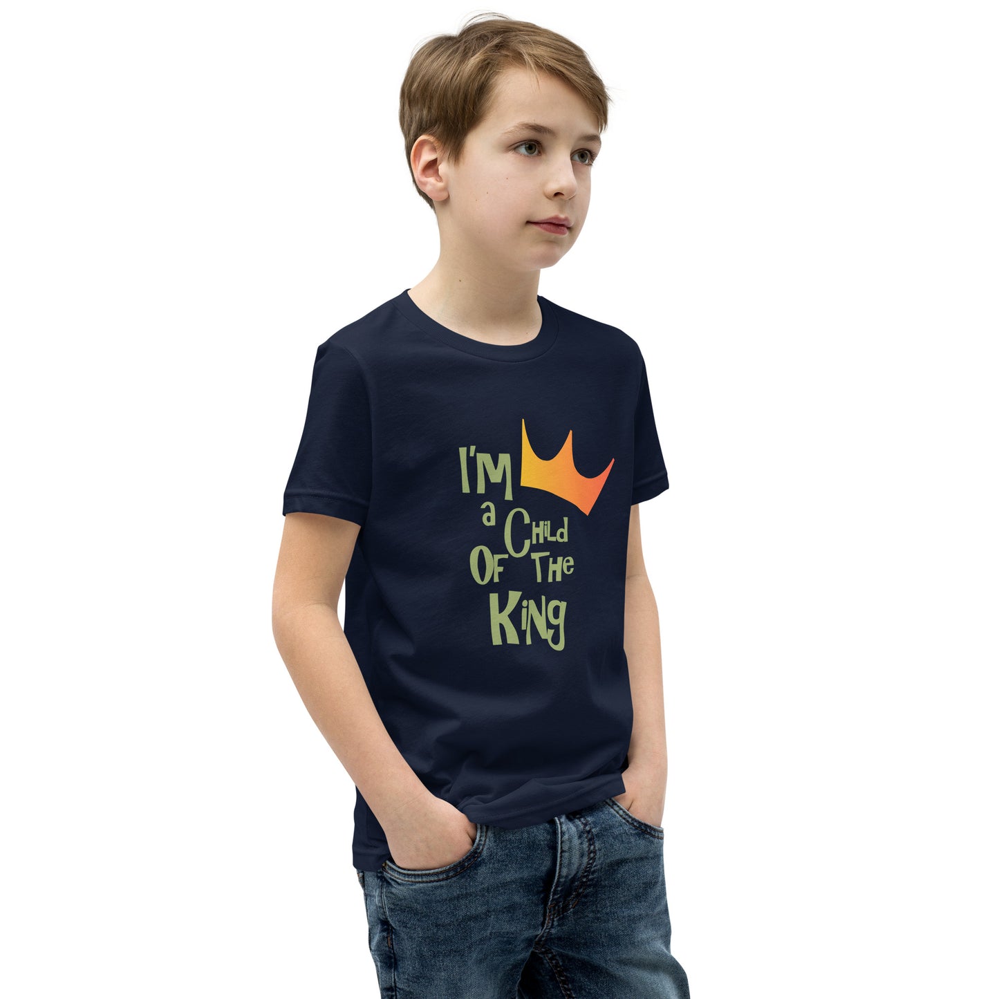 "I’m a child of The King" - Youth Short Sleeve T-Shirt