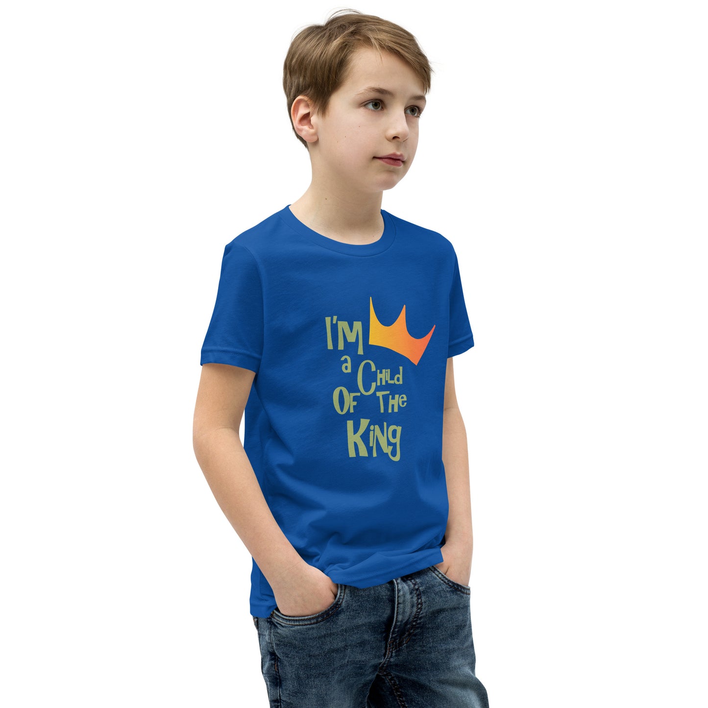 "I’m a child of The King" - Youth Short Sleeve T-Shirt